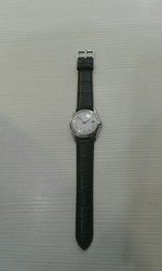 Cuir noir faon alligator