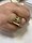 Bague or jaune et diamants