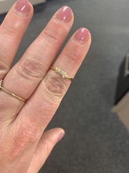 bague fine en or 750 millimes